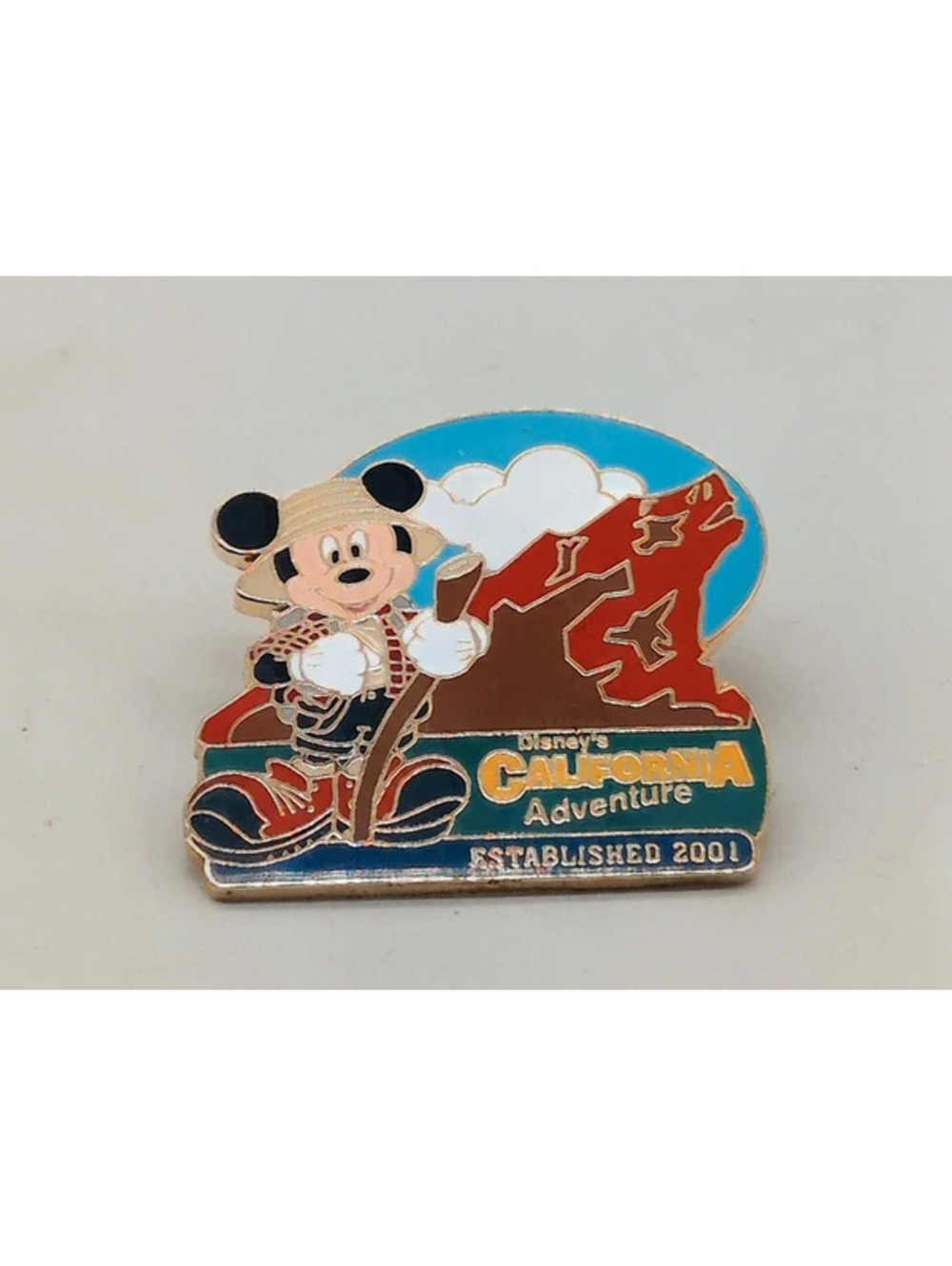 2001 Disney's California Adventure Mickey Mouse Grizzly Peak Pin Exclusive